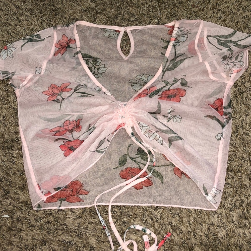 super cute see through cover up